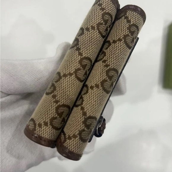 Gucci X Balenciaga Brown and Tan Monogram Wallet - Picture 3 of 11